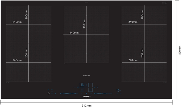 EX977NXV6E iQ700 Induction Hob 90cm Black - Image 5