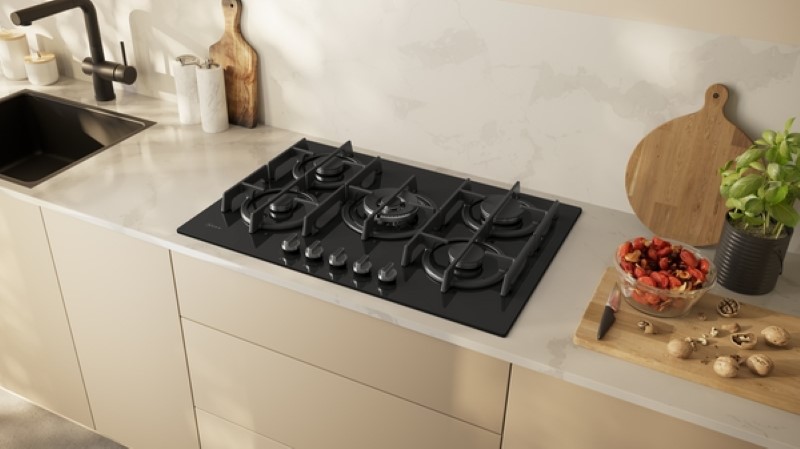 T27PIQ4S0 N 70 Gas hob 75 cm Tempered glass, Black - Image 3